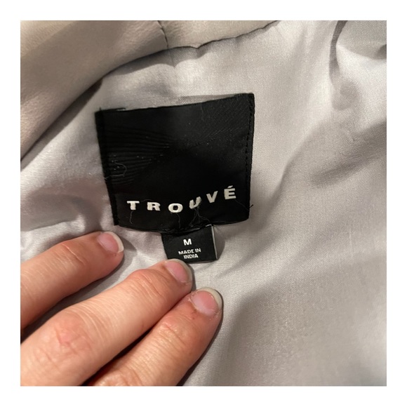 Trouvé Drape Collar Leather Jacket size Medium - Picture 10 of 10